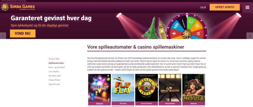simba games spil 