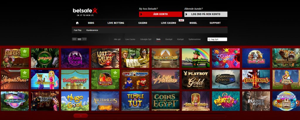 betsafe casino spiludvalg 