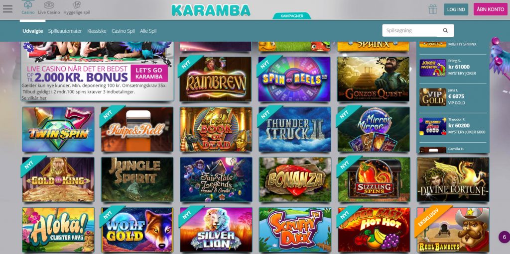 karamba casino anmeldelse