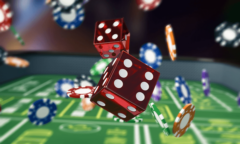 online casino terninger og casino chips