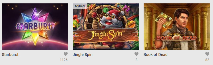 populære spil 